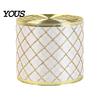 Premium Mesh Ribbon for Ornament Making 2.5" x 2.2 Yards Gold Sheer Christmas Tree Decoration and Decorative Crafts Gift Wrapping, Translucent Fabric