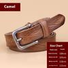 Vintage Leather Belt Genuine Leather Denim Top Layer Cowhide Women's Belt Korean Style Casual Thin Pin Buckle Belt