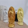 Figurka Matki Bożej z żywicy Katolicyzm Królowa Łaski Statua Madonny z żywicy Protestantyzm Modlitwa Religijny Gipsowy Ornament