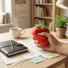 Oversized 8cm Soft Squeeze Strawberry Shaped Stress Relief Ball Giant Plush Toy for Adults Novelty Gift for Relaxation and Fun Decor
