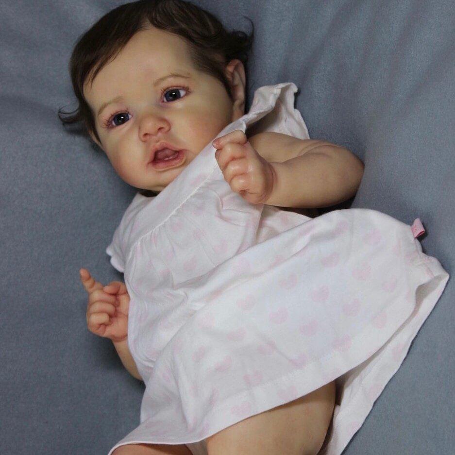

Silicone Reborn Baby Doll 55cm Realistic Toy For Collectors And Giftgiving
