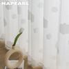 1PC NAPEARL Fashion Versatile Cloud Pattern Tulle Curtain Jacquard Craft Comfortable and Soft Tulle Curtain for Living Room Bedroom Home Decor