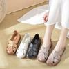 Soft Sole Mum Sandals Women Summer Flats Comfortable Non-slip Loafers Breathable Solid Colour Walking Shoes