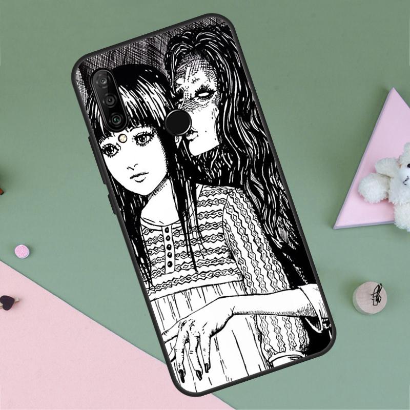 

Horror Manga Style For Huawei P30 P40 Lite P60 Pro Nova 7i 8i 11i 12i 12s 10 9 SE Y90 Y60 Y70 Y72 Y61 Y91 Case Huawei Nova Y72