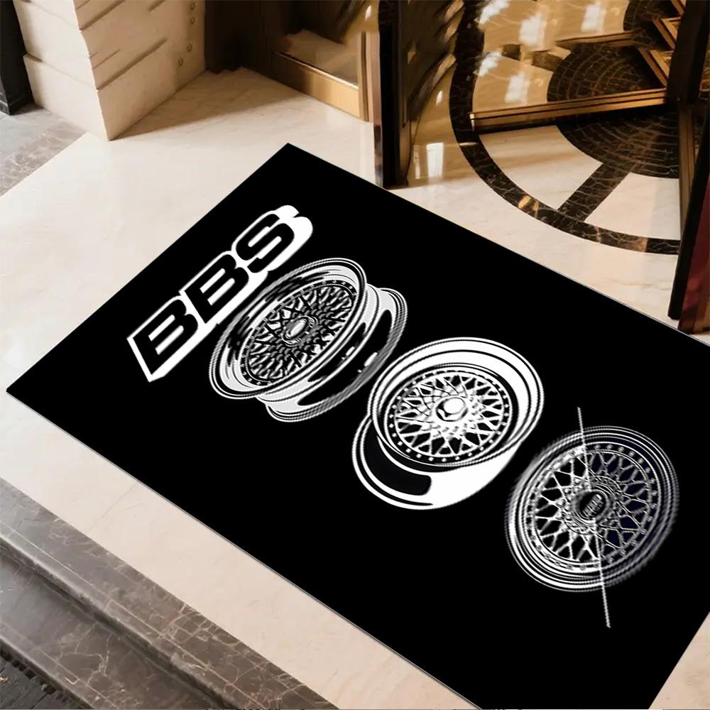 Bbs Wheel Floor Rug Office Rug Perfect for Game Room Study Room Decorate Room Living Rooms Antislip Carpet Decorate Offices