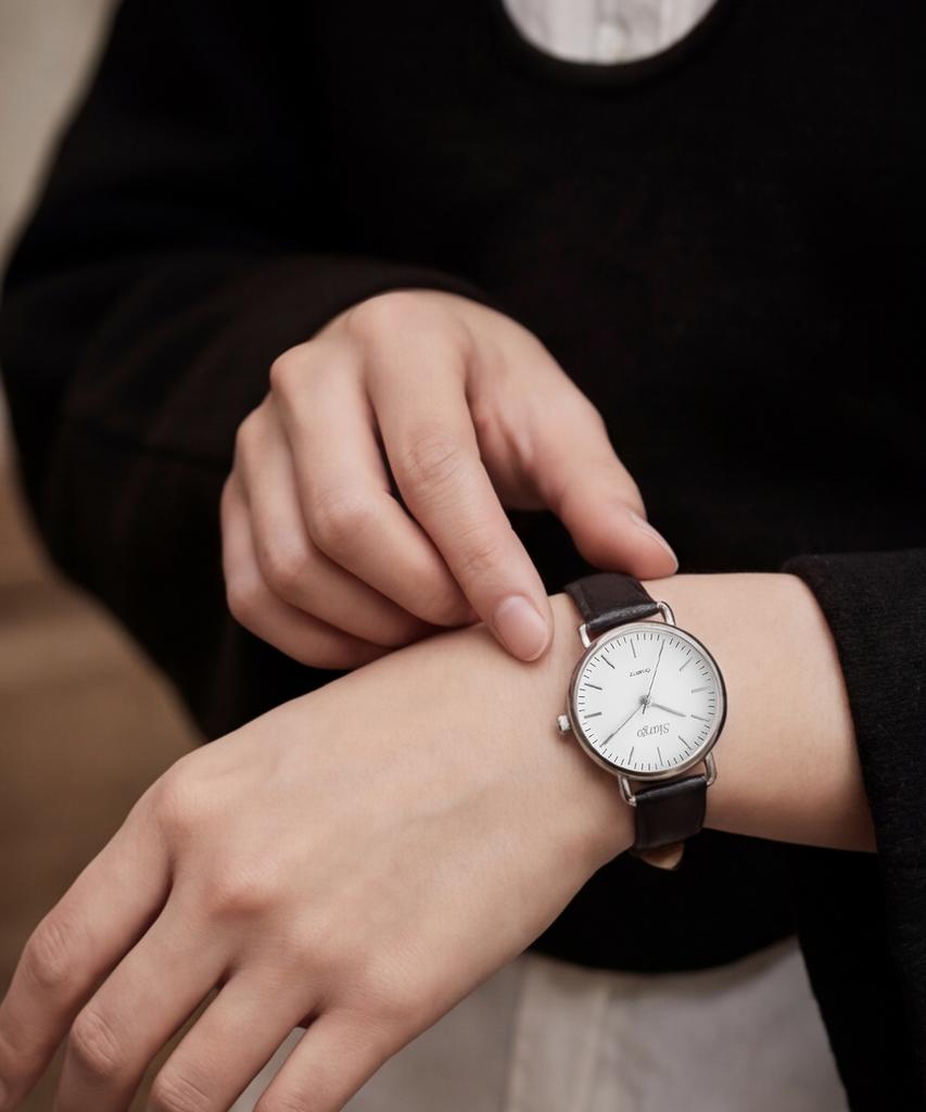 Sialeugo Sg-002-Sw Caper Collection Women'S Leather Wristwatch
