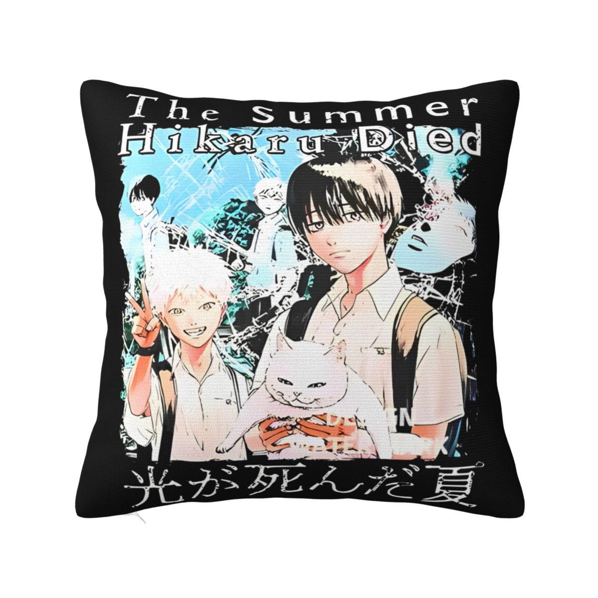 Летний Хикару Умер Наволочка для квадратной подушки Декоративная подушка Ёсики Потрясающая наволочка 30x30cm 12x12in