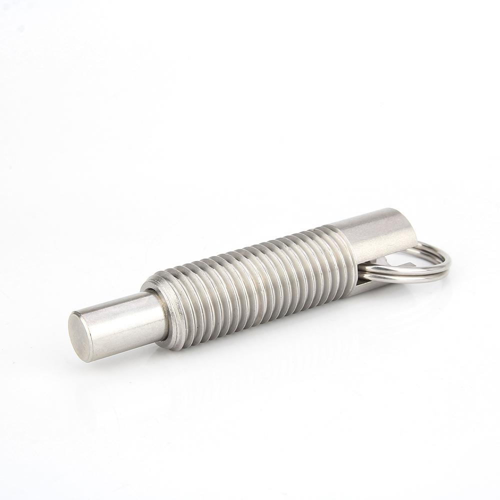 1 stk Rustfritt/Karbonstål Plasseringspinner M6~M16 Indekseringsbolt Håndinntrekkbare Fjærpinner Indekseringsplunger Med Ring