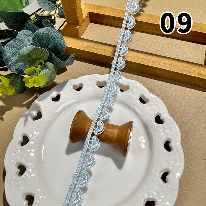 

Любовь Цветное Молочное Кружево с Вышивкой Шелком Отделка Лентой Занавеска Лолита Одежда Платье Головной Убор Лента DIY Швейные Аксессуары для Одежды 1M