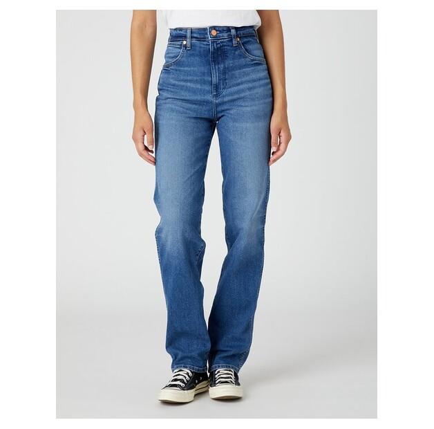 

Джинсы Wrangler Mom Straight Smoke Sea EU W28_L34