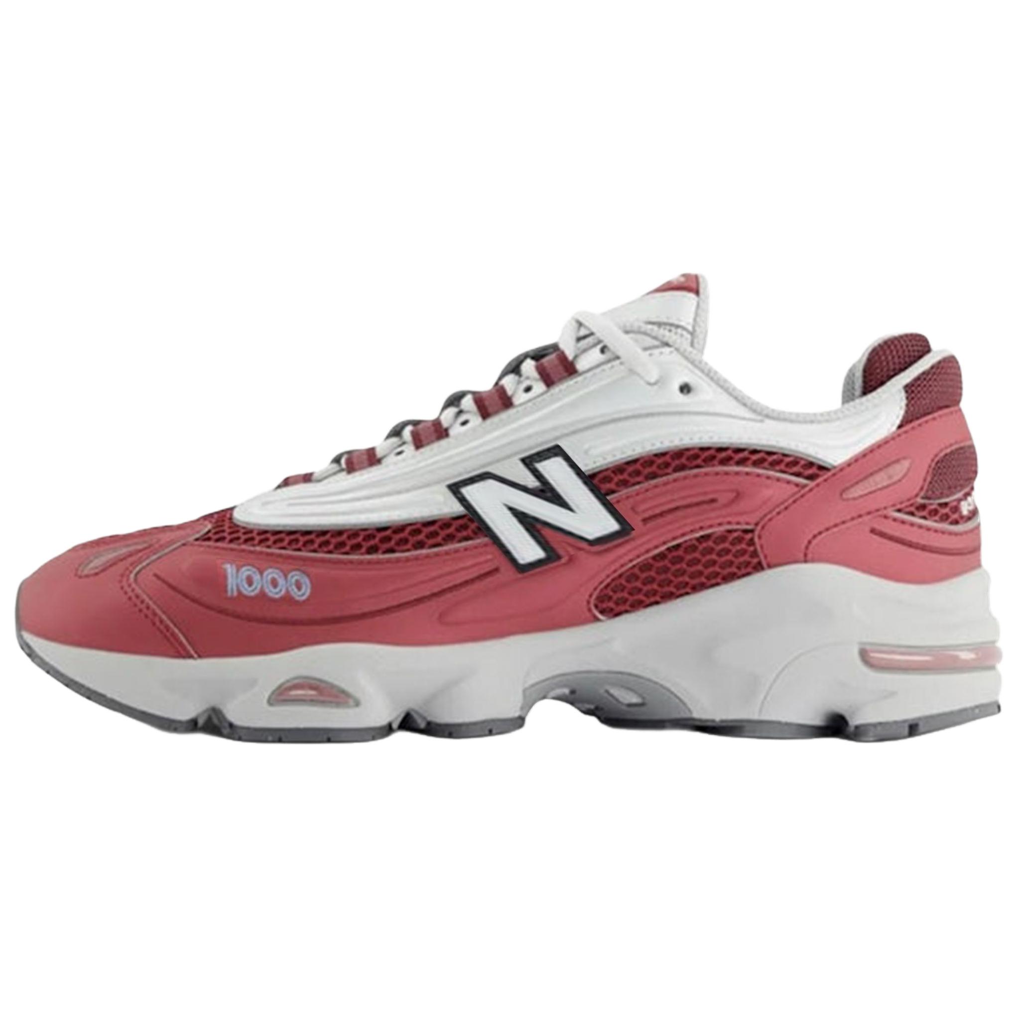 

New Balance 1000 Monarch Burgundy Unisex Sneakers Red Light-Silver-Metallic Still-Water M1000Q 44.5