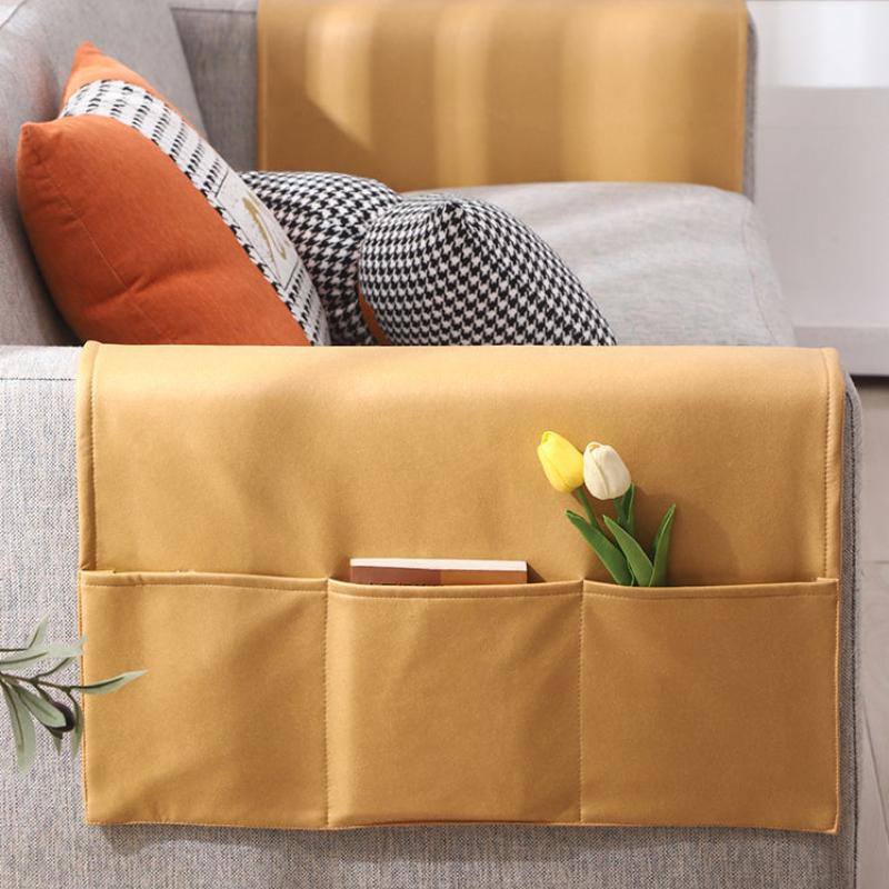 Technology Fabric Sofa Armrest Cover Fabric Anti Cat Scratch Dust-proof Protective Cover Light Luxury Faux Leather Storage Bag Waterproof Hand Towel
