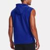 Under Armour Project Rock Graphic Fleece Sleeveless Hoodie Vest Men Tops Blue 1367034-400