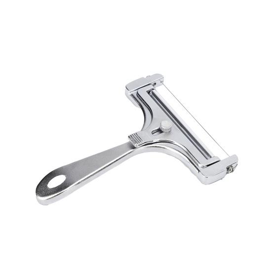 

Cheese Slicer Food Grade Ergonomic Handle Polished Surface Non-stick with Adjustable Knob Widely Used Cheese Slicer Cutter серебряный