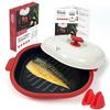 AHJ Microwave Cooking Device Recipes Grilled Fish Meat Cooker Utensil Griller Electric 8 Functions 1 (Grill Stir-fry Boil Steam Cook Warm Versatile)