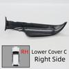 Car Rearview Mirro Lens Mirror Lower Cover Cap Wing Side Mirror Lower Shell Housing For Mazda CX5 CX-5 2015 2016 Black Color
