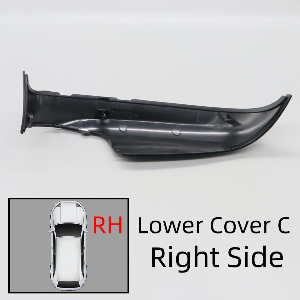 Car Rearview Mirro Lens Mirror Lower Cover Cap Wing Side Mirror Lower Shell Housing For Mazda CX5 CX-5 2015 2016 Black Color