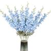 2Pcs Delphinium Artificial Flower 85cm Long Larkspur Stem Silk Flower Bouquet for Home Room Garden Outdoor Wedding Decoration