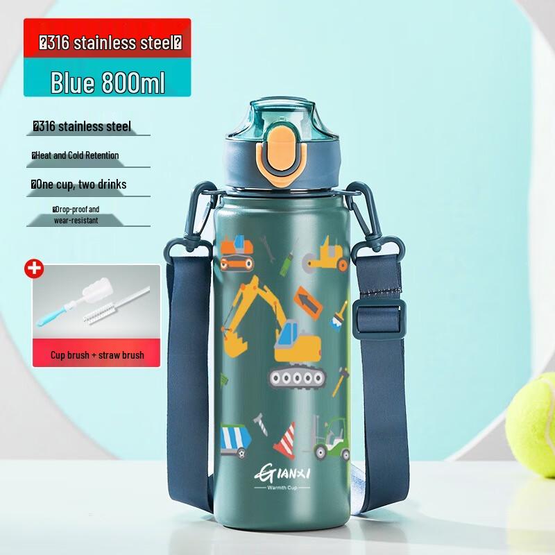 

Kids 3D Excavator Insulated Sport Water Bottle