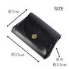 Rolling Mini Wallet, Tochigi Leather, Made in Japan, Holds 7 Cards, 10 Bills, and 25 Coins (Camel)