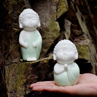 Tea Pet Creative Characters Ceramic Crafts Buddha Decoration Store Company Home Furnishing Entrance Living Room Decoration