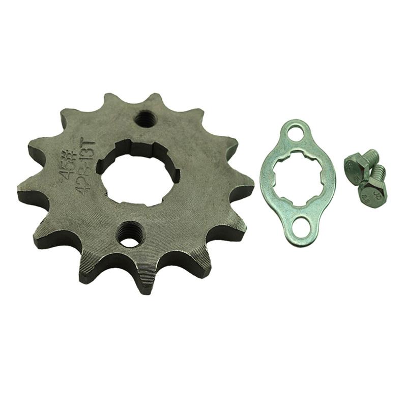 428 13 Tooth 20mm Front Chain Sprocket Gear For 50cc 70cc 90cc 110cc 125cc 140cc 150cc 160cc Engine ATV Quad Pit Dirt Trail Bike