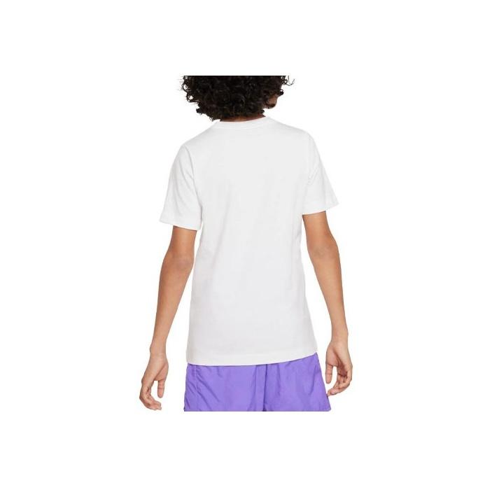 Nike Sportswear Letter Print Cartoon Anime Pattern Sports Short Sleeve T-Shirt Kids T-Shirts White FD3964-100