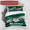 3pcs Duvet Cover Set (1*Duvet Cover + 2*Pillowcase, Without Core), Custom Name Club Santos Laguna Pattern Bedding Set, Home Bedroom Decor Gift