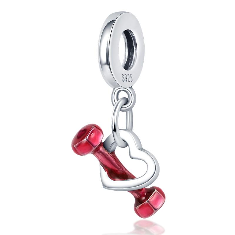 Universalcopper Pendant Suitable For Pan Charm Bracelet Red Series Beads Exquisite Jewelry Party Festival Gift