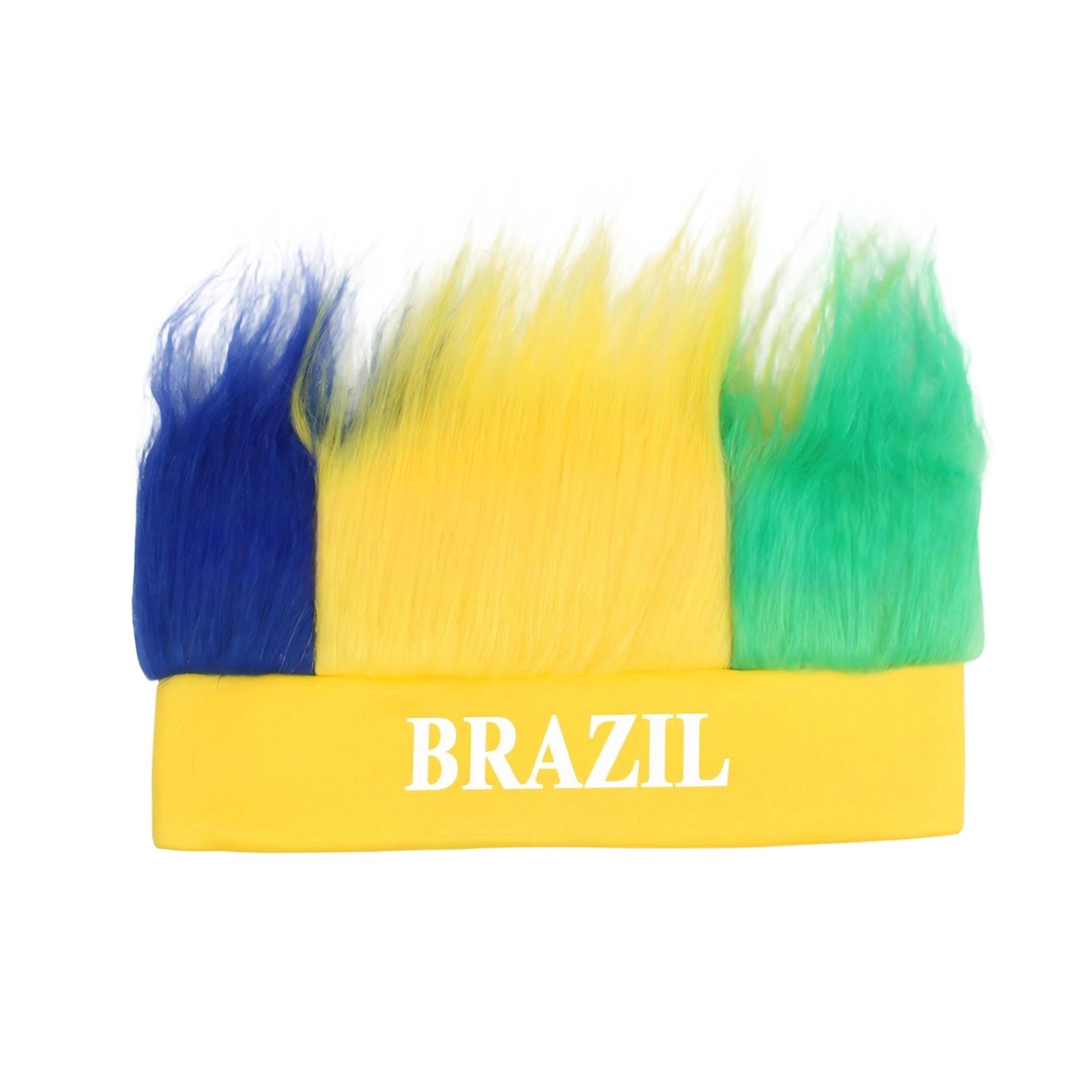 Fan Wigs, Flag Color Headbands, Football Game Cheering Props, Headwear One Size
