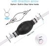 Pompe manuelle siphon - AIMOONSA - 10 mm - Tuyaux 1,2 m & 0,8 m - Sphère caoutchouc - Tuyau PVC flexible
