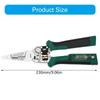 Industrial Multifunction Wire Stripping Tool Integrated Voltage Detector Ergonomic Nonslip Grip for Electricians