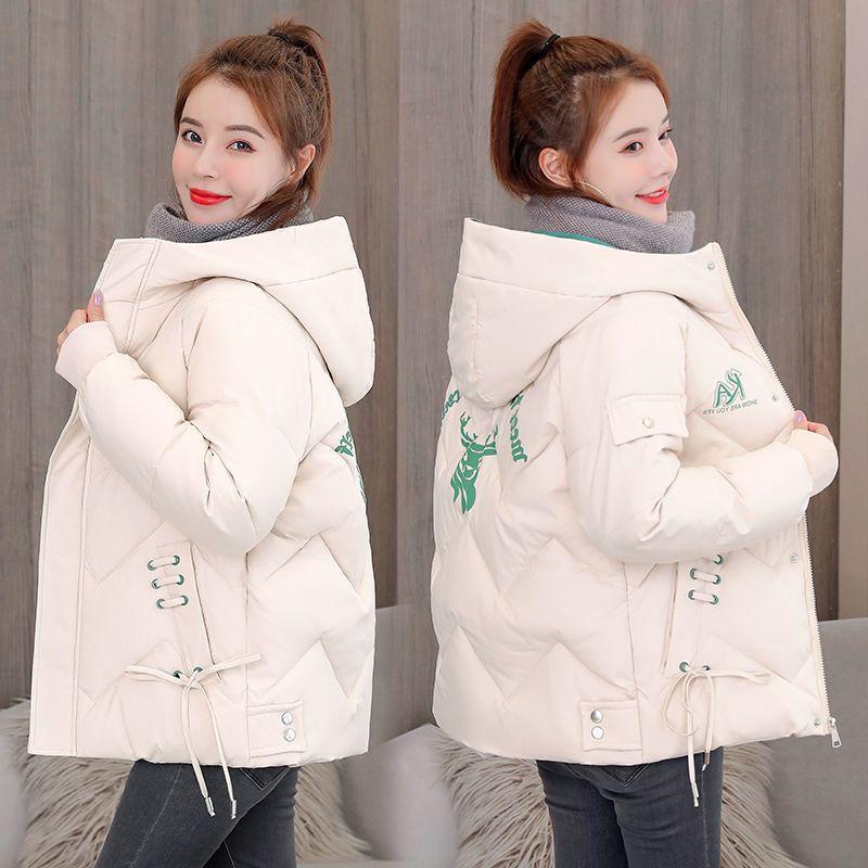 

Зимняя пуховая одежда женская короткие модели, новые стеганые куртки, утолщенные стеганые куртки, свободные куртки большого размера. 3XL (155-85kg recommended)