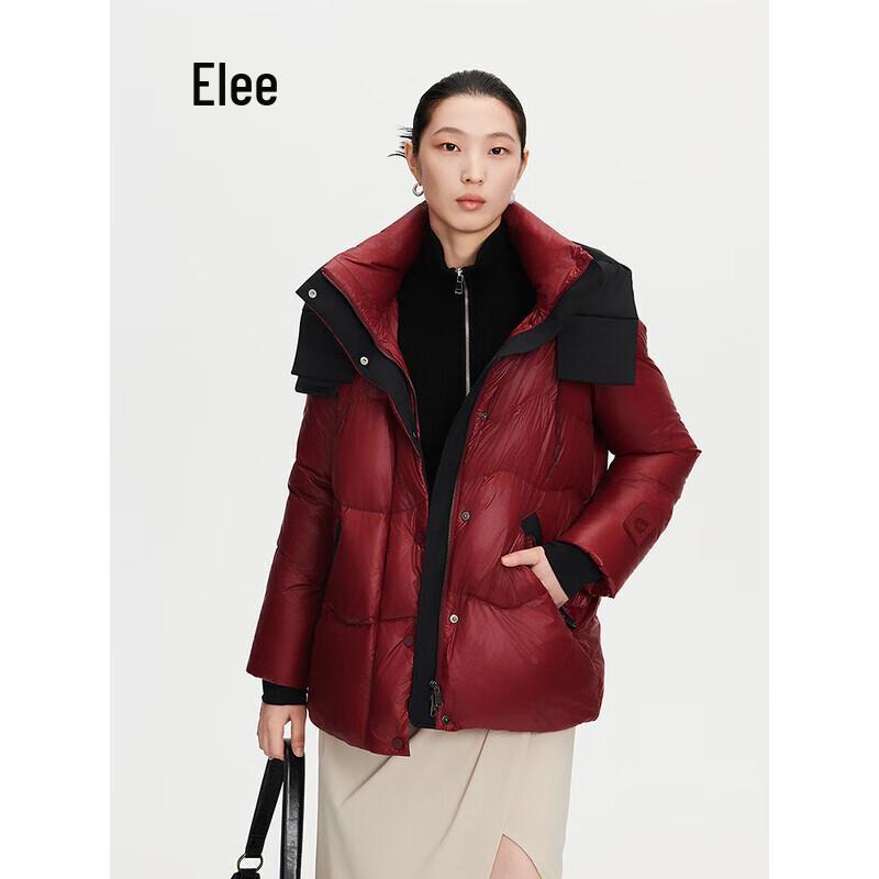 

Женский пуховик Eral 2025 с капюшоном, укороченный, комбинированный M