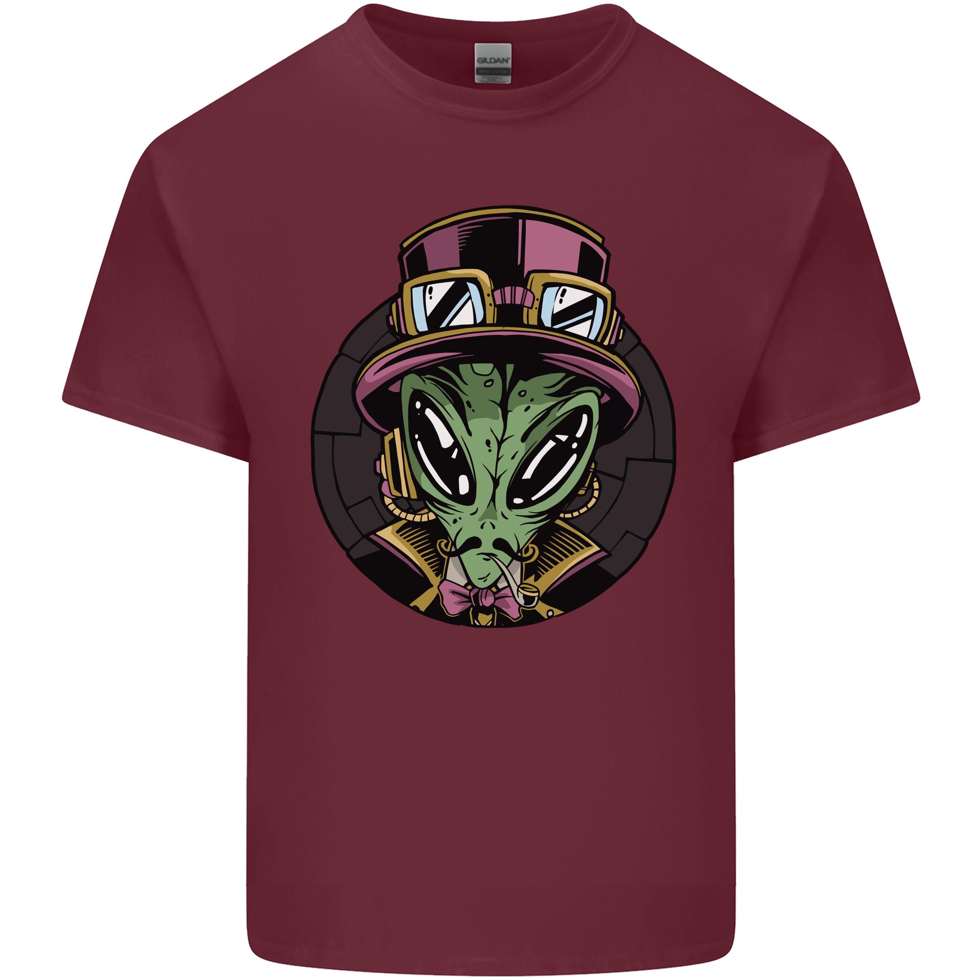 Steampunk Alien Unisexs Light Cotton TShirt S