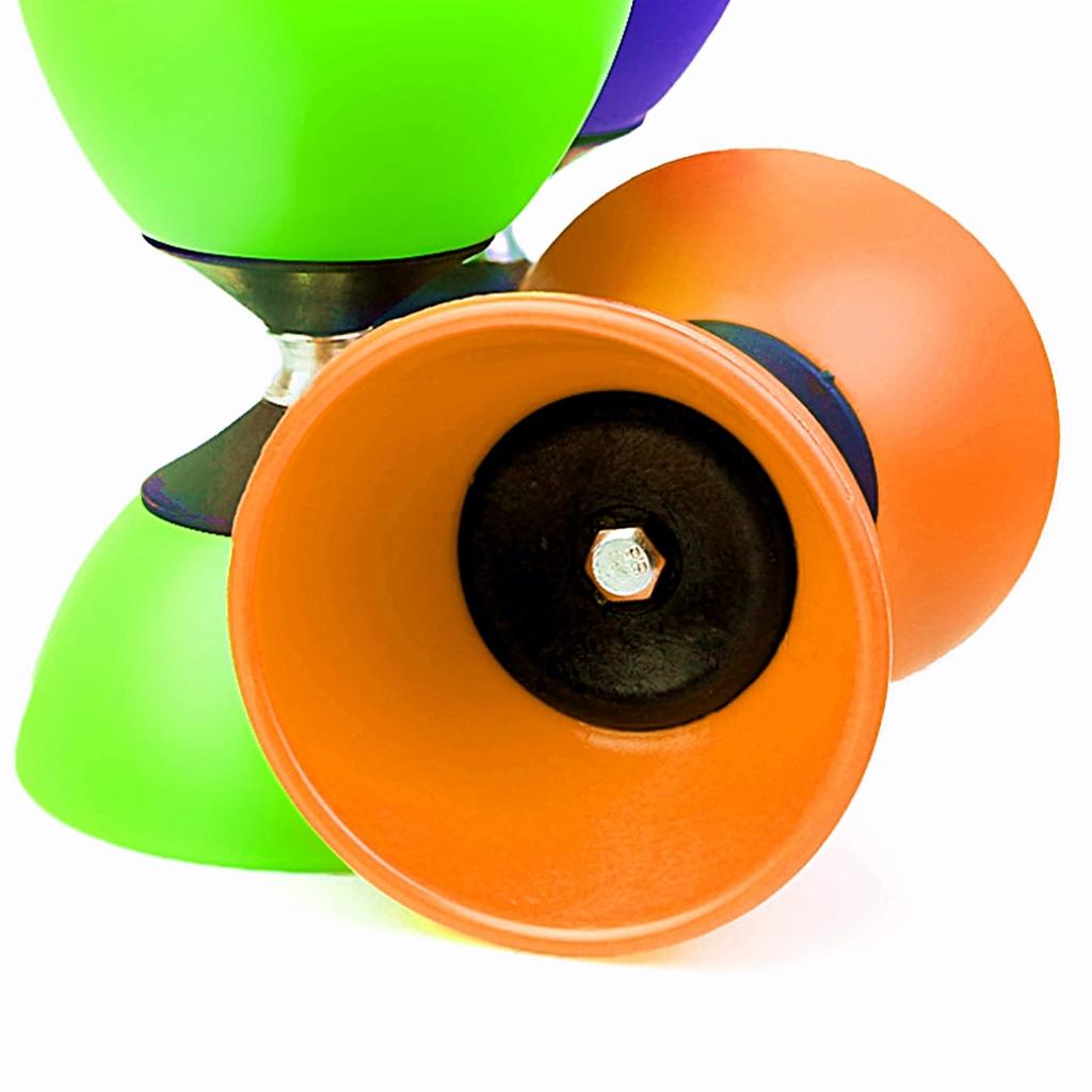 [TradeWind] Chinese Yo-Yo Diabolo Juggling Street Performance Circus Yo-Yo with String and Stick (Orange)