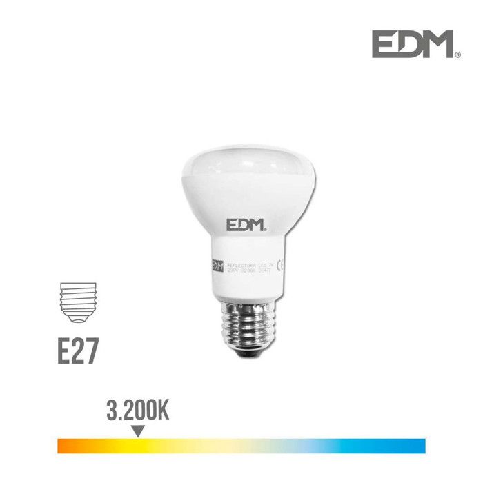 Ampoule LED R63 SMD 7W 470 Lumens E27 3200K - EDM 35477