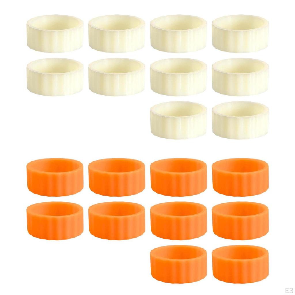 10 Pieces Candle Grippers Drip Protectors Holder Base Rings for Weddings Decor