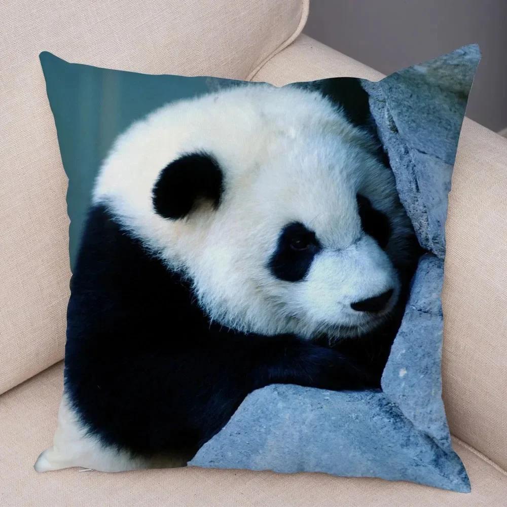 China National Treasure Panda Animal Pillowcase Suitable for Home Decoration Living Room Sofa Bedroom Room Cushion Cover