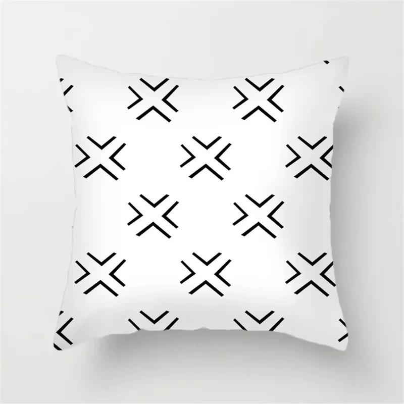 Black Line Decorative Pillowcase Living Room Office Ornaments Home Pillowcase