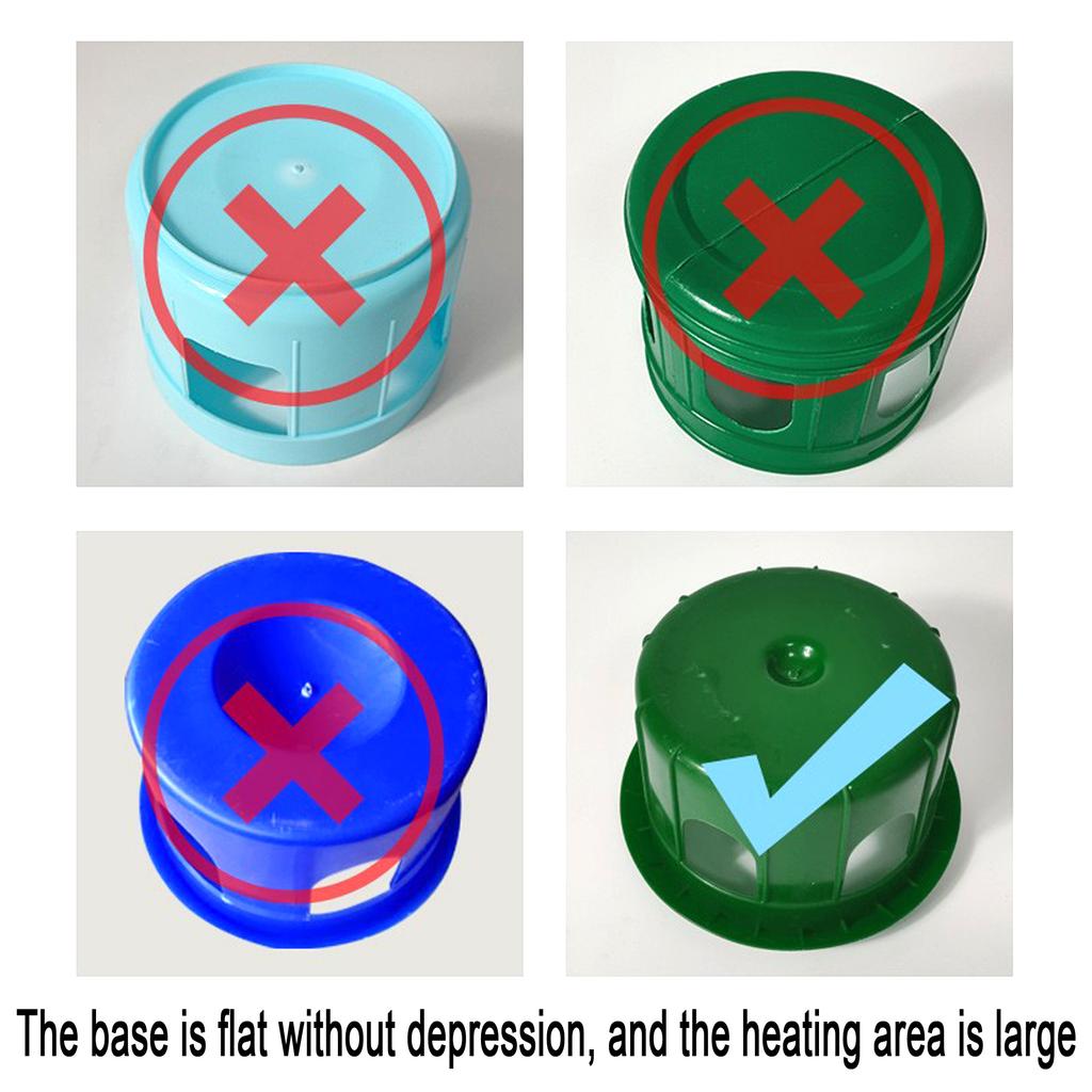 Pigeon Drinker Heating Plate Winter Chicken Quail Poultry Drinking Water Constant Temperature Base Insulation No Freezing 1Pc