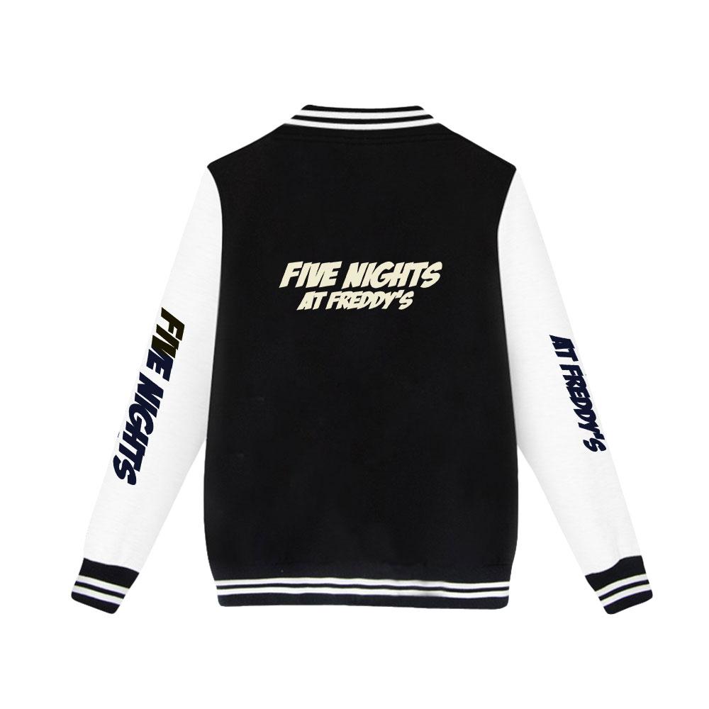 Five Nights At Freddy's Bomber Jacket Women Men Oversized Fashion Baseball Coat Jacket Streetwear Spring Autumn Bomber Outwear