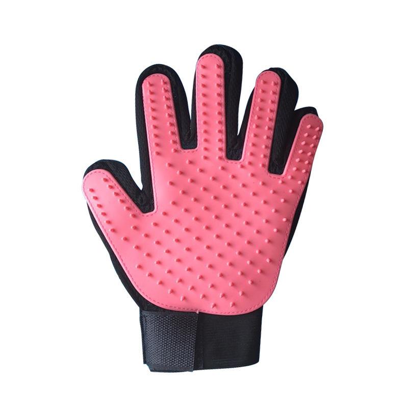 Breathable Mesh Palm Brush Pet Deshedding Glove For Cat And Dog Hair Removal