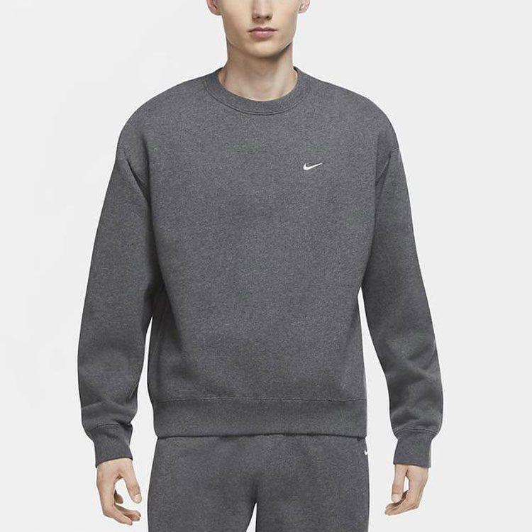 Nike Sweatshirts Men's Gray Crew Neck Moderate Regular CZ5353-071
