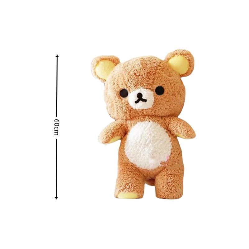 80CM Rilakkuma Plüschtier Teddybär Stofftier Cartoon Kissen Kawaii Zimmerdeko Kissen Kindergeburtstagsgeschenke Hobbys