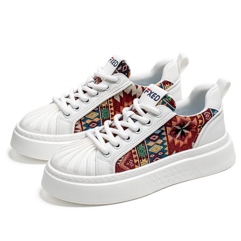 

Новые мужские повседневные спортивные туфли, удобные, дышащие, модные и универсальные кроссовки, на плоской подошве, для спорта на открытом воздухе, маленькие белые туфли 44 красный