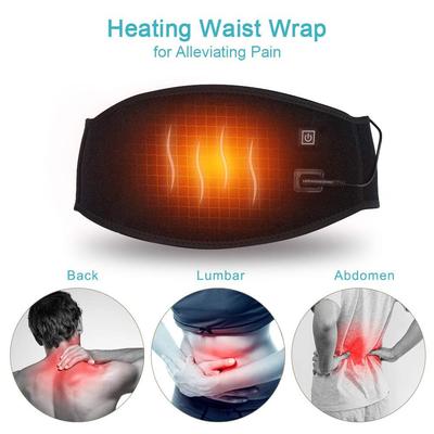 BLAPOXE Heat Waist Belt, Heated Lower Back Wrap Waist Warmer Heating Pad For Men Women Hot And Cold Therapy With 3 Level Temperature For Lower Ba