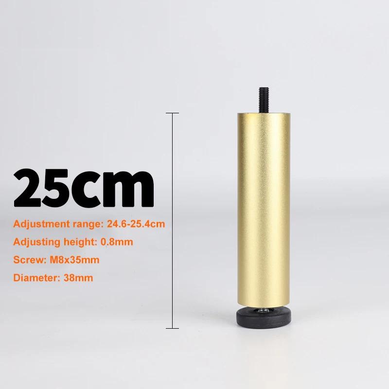 4 Stück verstellbare Möbelfüße M8 Aluminiumlegierung Tischbeine für TV-Schrank, Kleiderschrank, erhöhte Kühl-, Waschmaschinenfüße