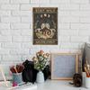 Retro Metal Wall Art Decor, Vintage Tin Sign for Home Bar Cafe, 20x30cm