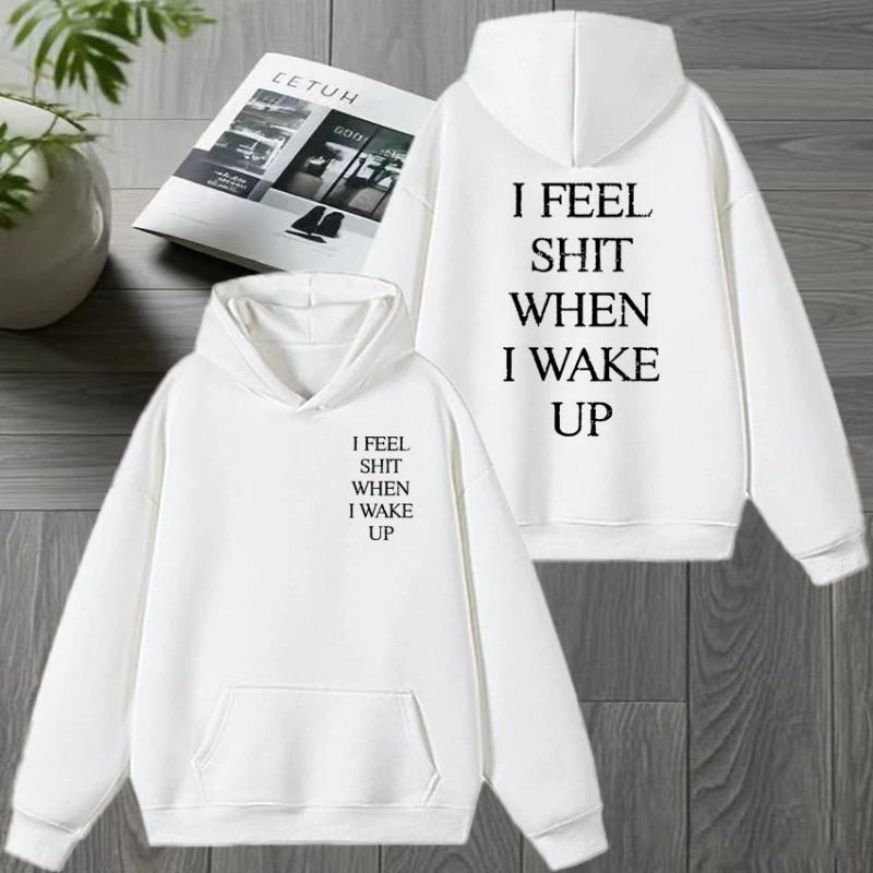 Yungblud I Feel Shit When I Wake Up Tour  Double Sided printed Sweatshirt Men women Fleece Hoodie Unisex Casual pullovers